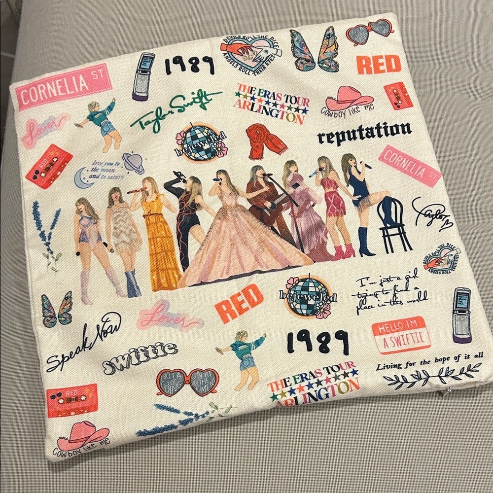 Taylor Swift Eras Tour Arlington Pillow Cover